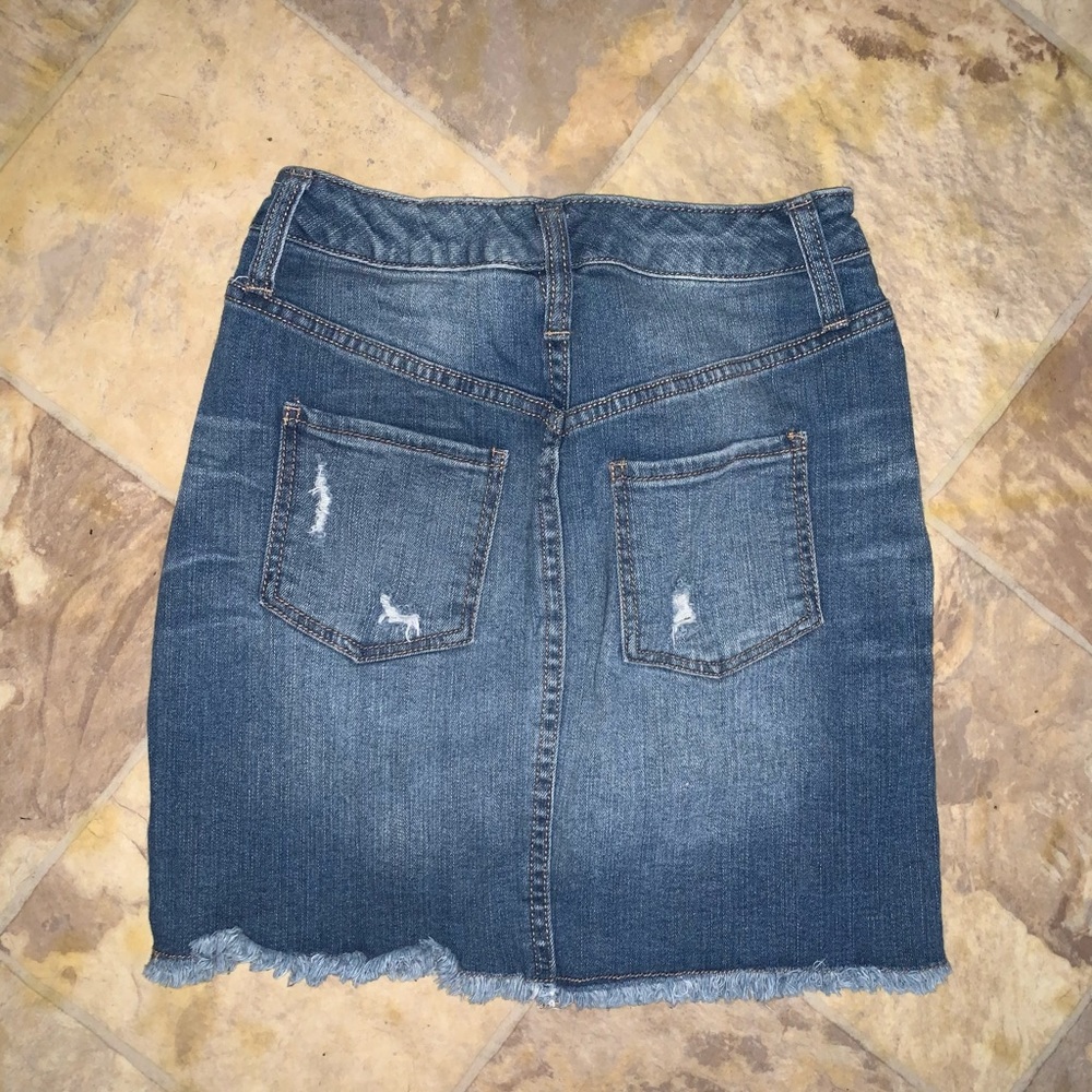Denim mini skirt
